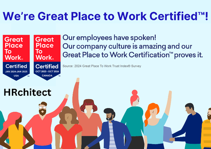 HRchitect Earns Great Place to Work Certification™ in the U.S. and Canada