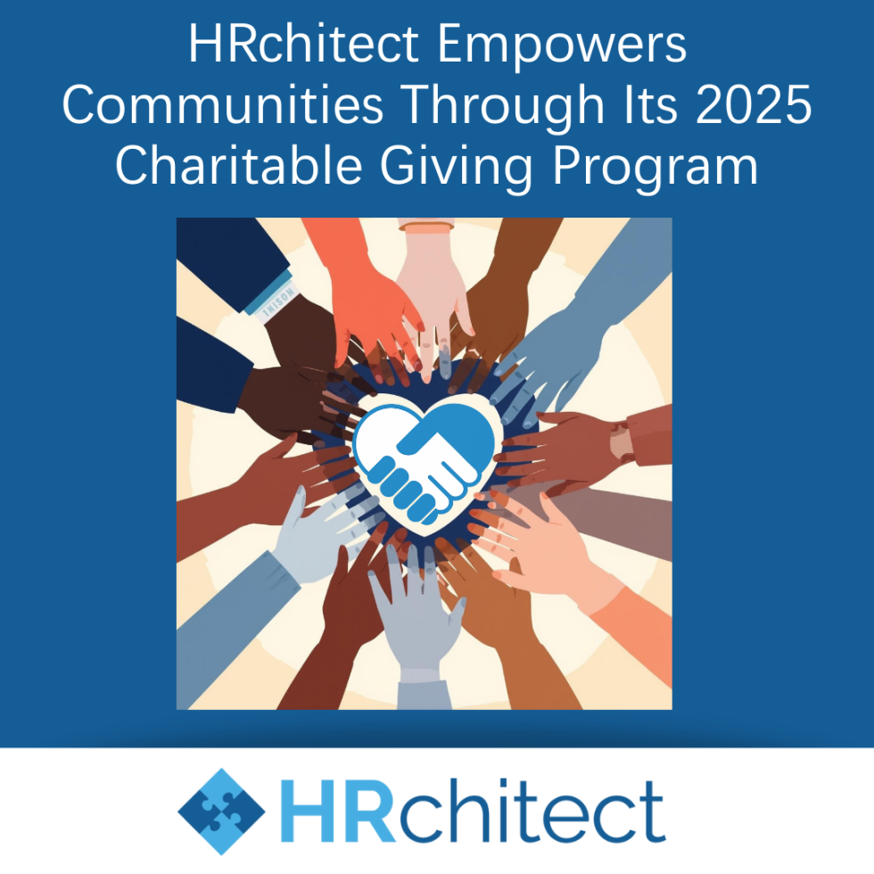 HRchitect Empowers Communities Through Its 2025 Charitable Giving Program