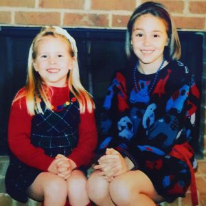 Erica and Rachel as children