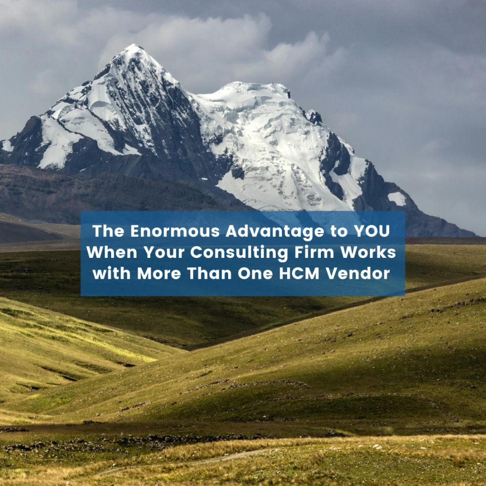The Enormous Advantage to YOU When Your Consulting Firm Works with More Than One HCM Vendor