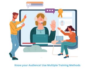 Picture of training online and in person