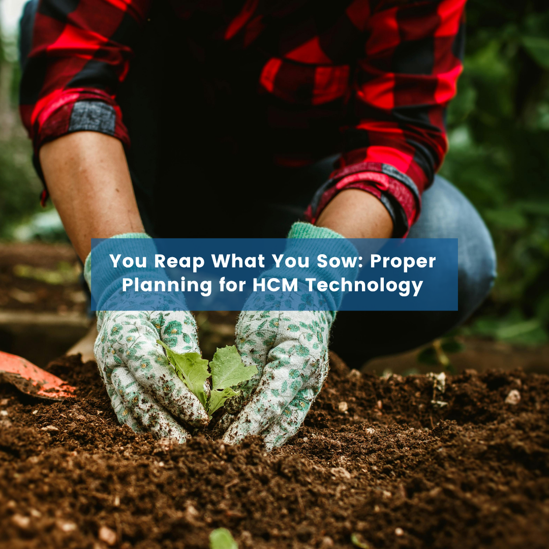You Reap What You Sow Proper Planning for HCM TechnologyBlog Post Cover gardening